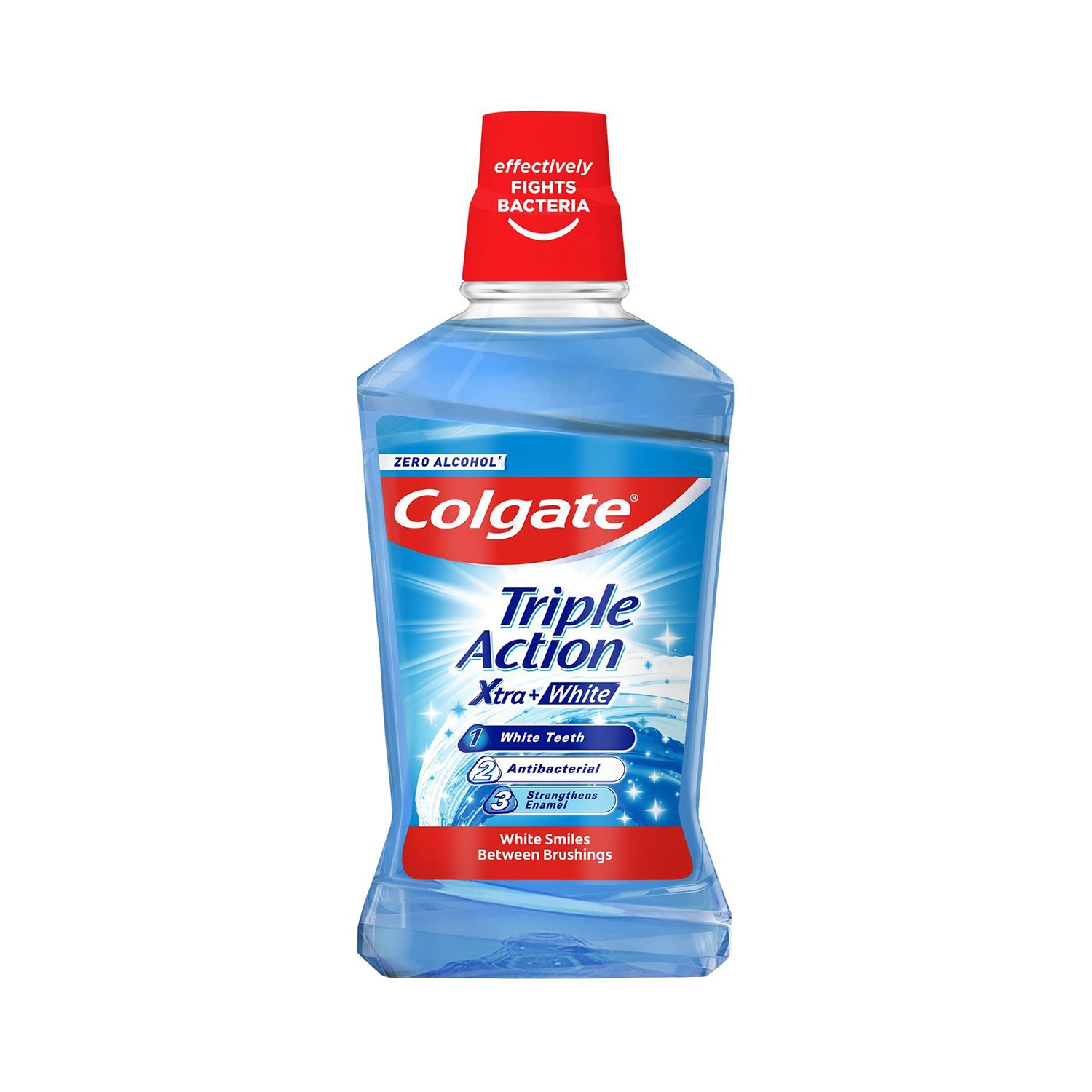 8718951596771.jpg Colgate Triple Action Extra White Mouthwash 500ml - Image 1