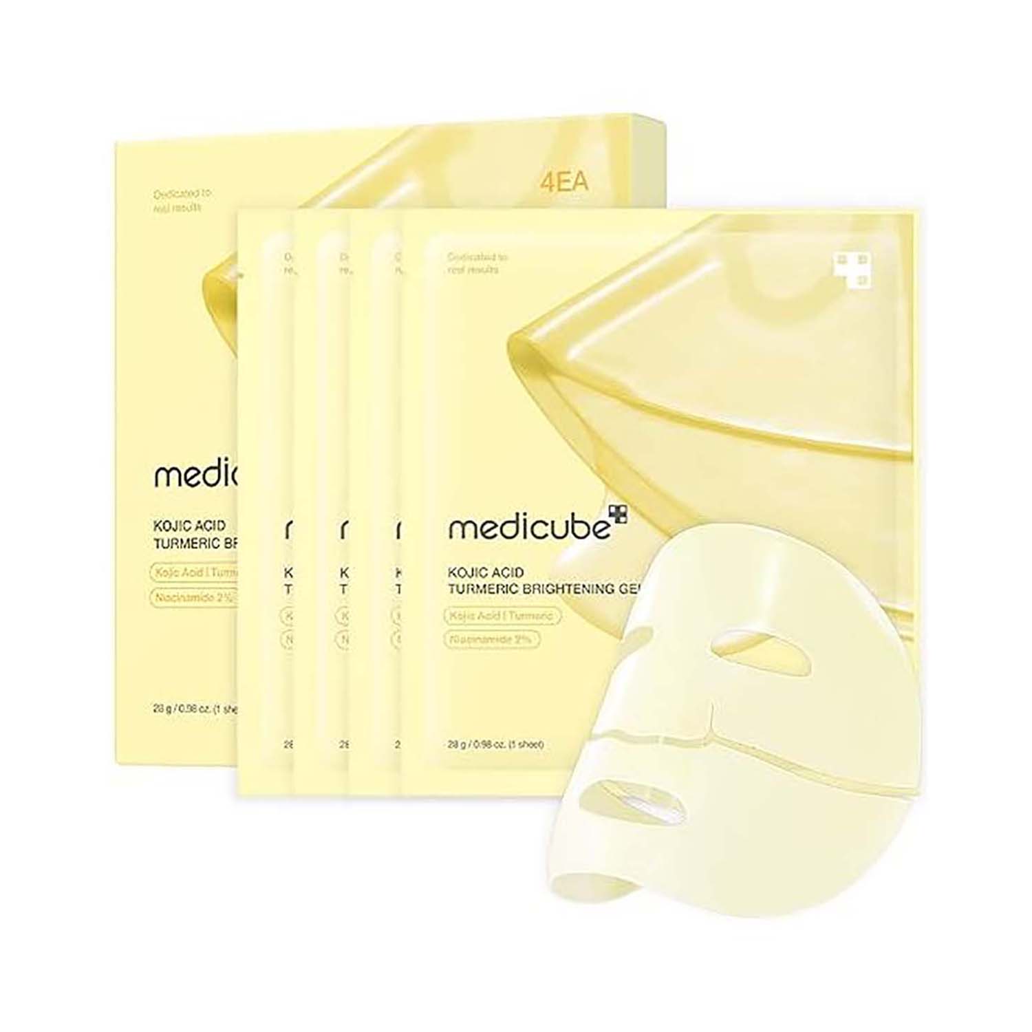 8800256114603.jpg Medicube Kojic Acid Turmeric Brightening Gel Mask 4pcs - Image 1