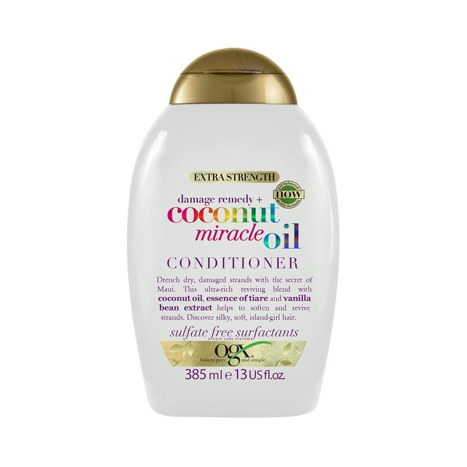 9300607470024 OGX Coconut Miracle Oil Conditioner 385ml - Image 1