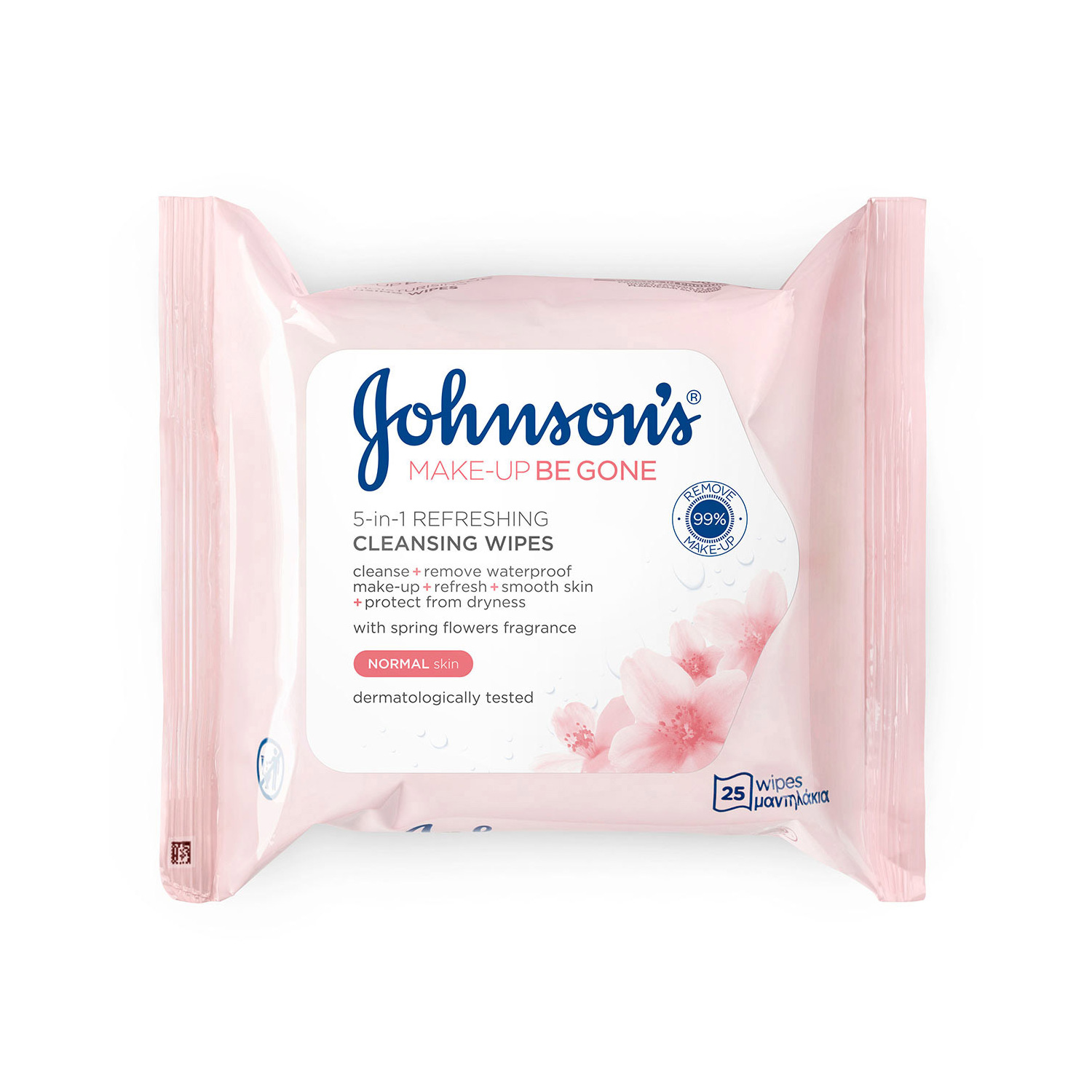 3574661087245 Johnsons Daily Essentials 5-In-1 Refreshing Facial Cleansing Wipes 25 Pack - Image 1