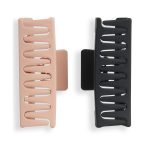 Revolution Matte Clip Nude Black 2 Pieces - Image 4