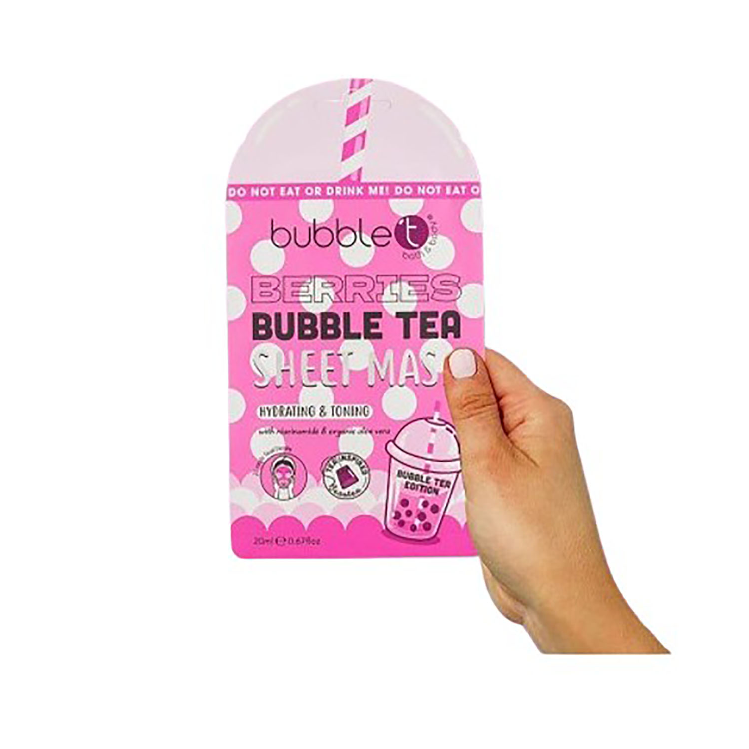 5060591035701 Bubble T Hydrating & Toning Berries Sheet Mask 20ml - Image 1