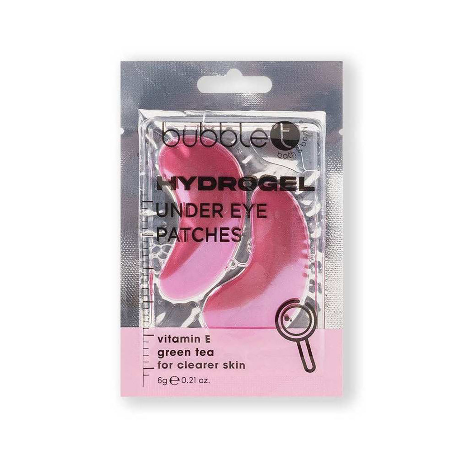 5060591036715 Bubble T Hydrogel Under-Eye Patches with Vitamin E & Green Tea (1 Pair) - Image 1